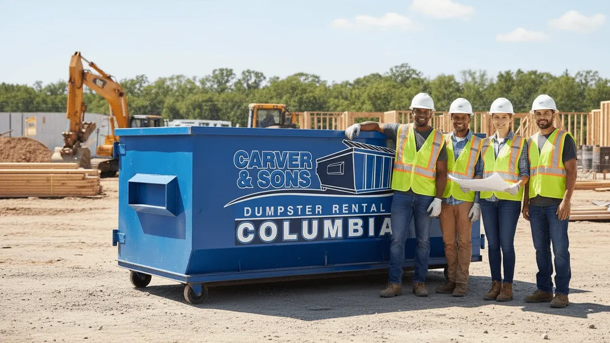 Roll-off dumpster delivery serving Blythewood, South Carolina from Columbia Roll-off dumpster delivery serving Blythewood, South Carolina from Columbia