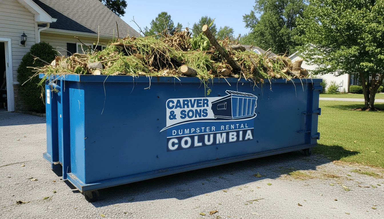 Yard Waste Dumpster Rental Columbia SC-img